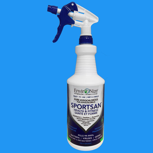 Environize SPORTSAN Hypochlorous Acid Health and Fitness Disinfectant